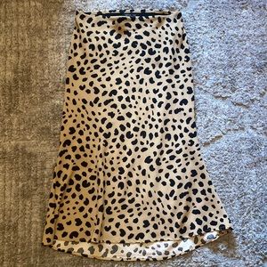 NWOT Rachel Zoe midi leopard skirt